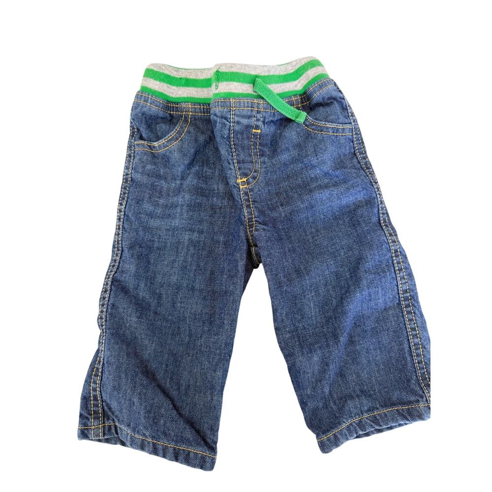 Mini Boden Lined Pull-On Jeans, 3-6 Months